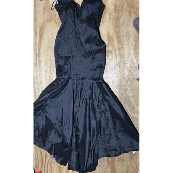 Escape Evening Gown Black Women 12 Zip Shoulder Split @j - Picture 5 of 14